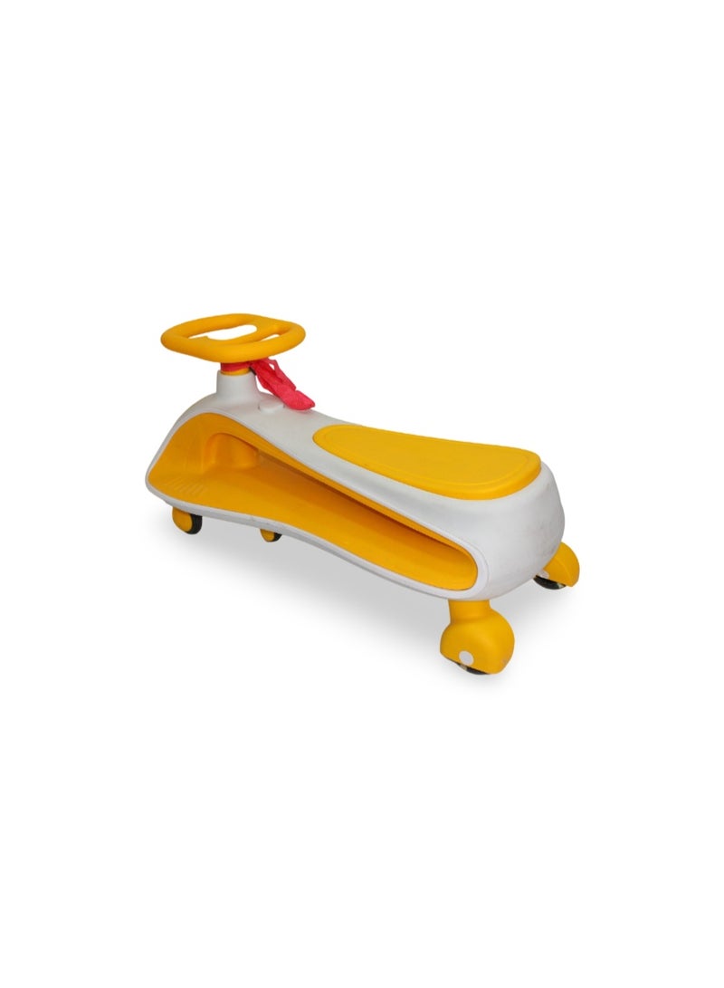 Prime Plasma Car For Children (Light & Sound) – Yellow * White - Image 2